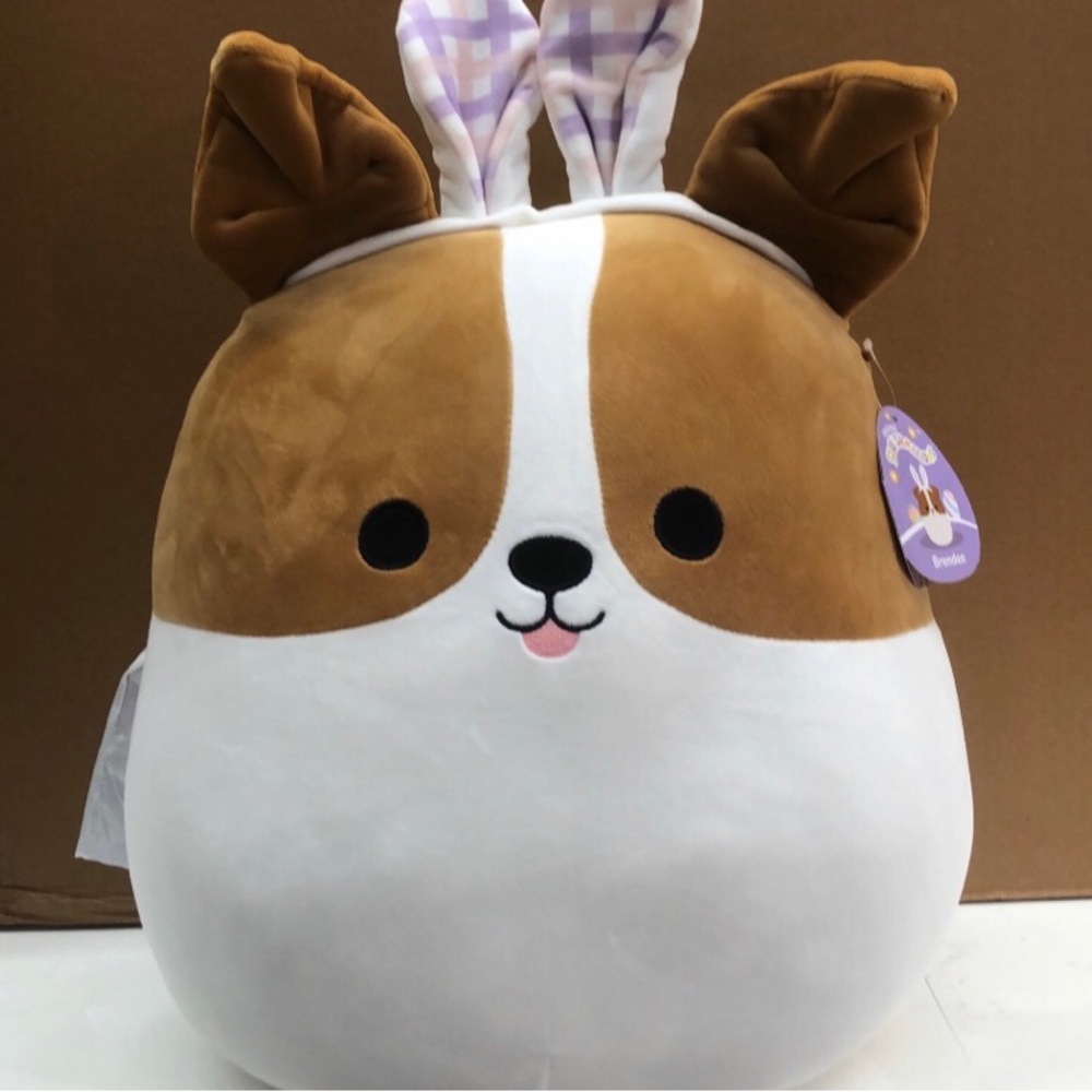 Squishmallows Brenden the Jack Russell with Bunny Ears 16” Easter 2023